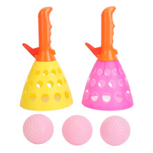 (Yellow Pink) Pop-Catch-Ball-Spiel Sensorik Motorik Indoor/Outdoor, Rosa