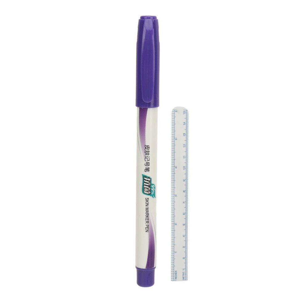 Tattoo Marker Safe Skin Pen with Ruler for Eyebrows Lips