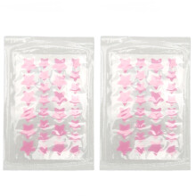 2x Stern-Akne-Pflaster Hydrokolloid rosa