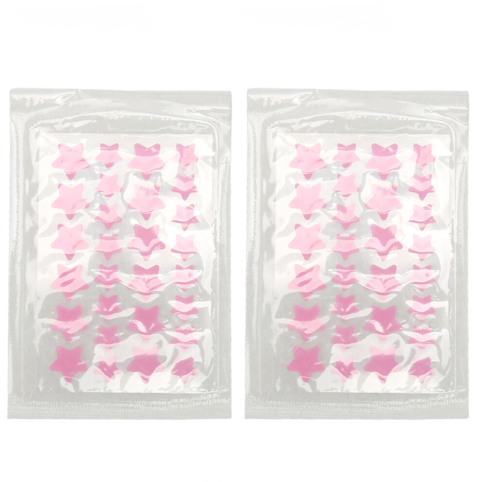 2Pcs Blemish Patch Cartoon Star Hydrocolloid Pimple Stickers Pink
