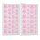 2x Stern-Akne-Pflaster Hydrokolloid rosa 2