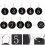 25Pcs Siffer Ringar Akryl Nyckellappar För Hotell 3