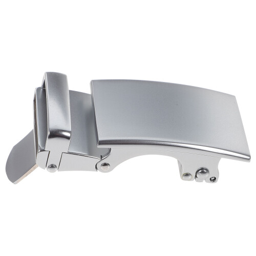 1 Stycke Herrar Legering Automatisk Spänne För Bälte (Silver) 2