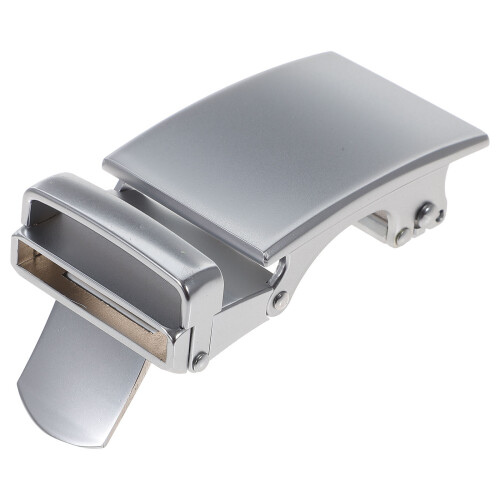 1 Stycke Herrar Legering Automatisk Spänne För Bälte (Silver) 1