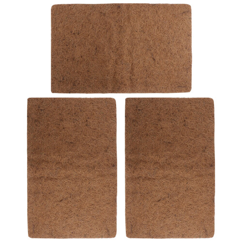 3Pcs Kokosfiber Matta För Reptiler Sovunderlag (50 X 30 Cm)