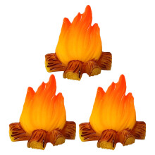 3St Miniatuur Vuurkorf Resin Model Voor Decoratie