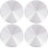 4St Aluminiumscivor Skivhållare För Glastops Bord Kaffebord 1
