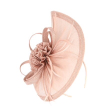 1Elegante Roze Bridal Tops Hat Bruiloft En Podiumpresentatie