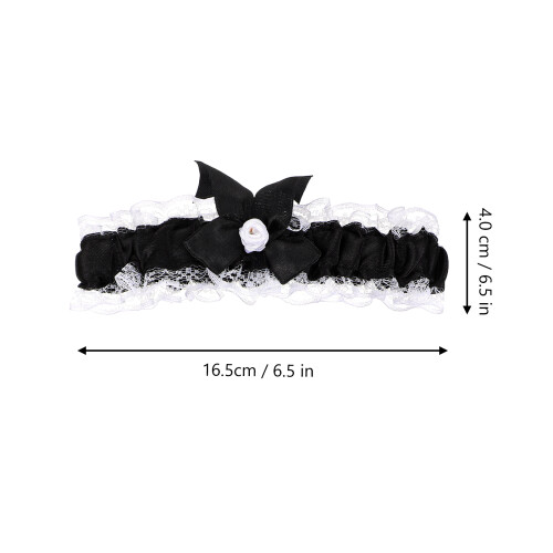 1 Set Benlits Halsband Armband Bröllop Städerska Kostym 1