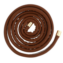 1St Verstelbare Ponytail Houder Van Bruin PU Leder Met