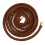1St Verstelbare Ponytail Houder Van Bruin PU Leder Met 1
