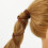 1St Verstelbare Ponytail Houder Van Bruin PU Leder Met 2