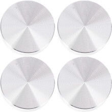 4St Aluminiumscivor Med Glasbordsadapter För Kaffebord