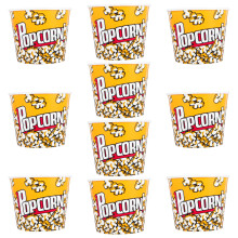 10Pcs Majsburk Av Återanvändbart – Majsbehållare För Filmkväll