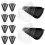 10Pcs Triangle Cake Box Plast Förpackning Svart 11