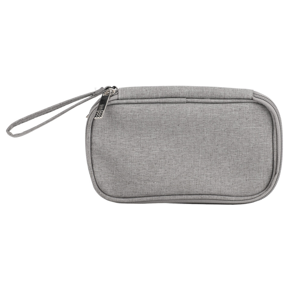 Portable Electronic Organizer Bag 20X12x4cm For Cables & Devices Grey 7651356739620