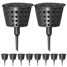 20Pcs Plastgödselburk För Växter Lock L