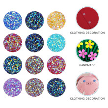 200Pcs 12Mm Faux Druzy Cabochons Blandad Färg