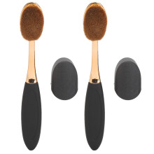 2x Zahnbürsten-Make-up-Pinsel PA-Harzgriff biegsam oval