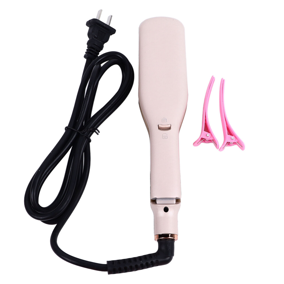 Flat Curling Iron 45W Pink Negative Ion Hair Crimper
