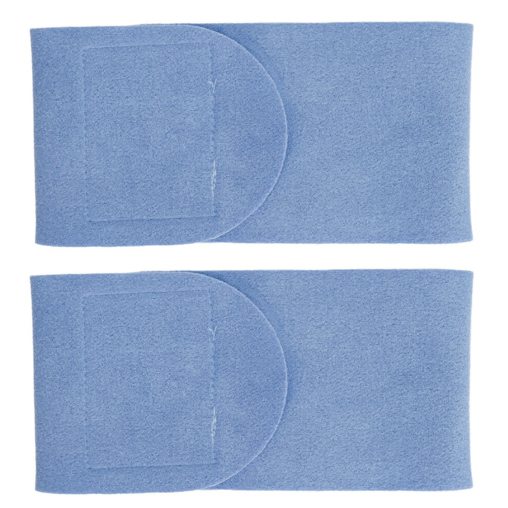 Blue (Blue) 2Pcs Gel Neck Patches Washable Cervical Wrinkle Pad