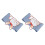 (Blue) 2 Pcs Gel Neck Wrinkle Wrap Washable Reusable Rabbit Pattern Blue 2