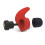 (Red) 12Pcs Soft Red Silicone Earplugs for Noise Reduction 5
