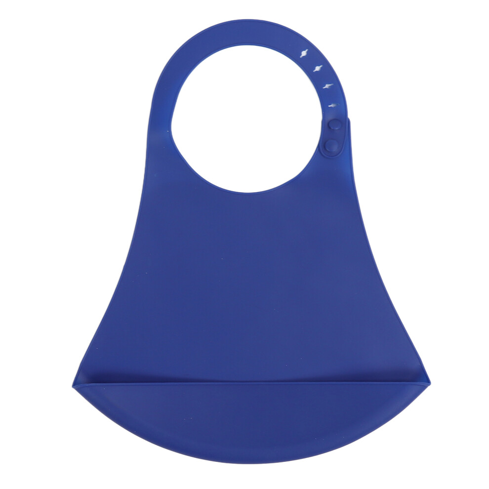 Washable Silicone Adult Bib Oil Proof Crumb Catcher for Elderly