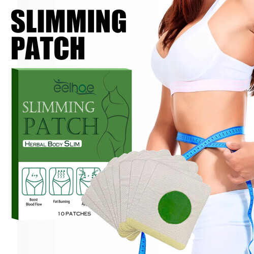 EELHOE 10 Patches Body Slimming Navel Fat Burning 1