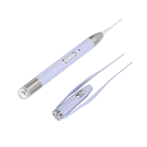 USB Rechargeable Ear Wax Spoon Light Purple 2