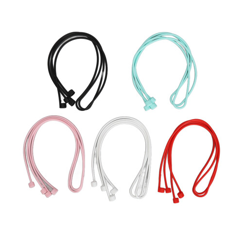 10pcs Silicone Sound Amplifier Lanyard, 5 Colors 1