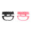 2x Silicone Scalp Massage Shampoo Brush Pink/Black 3