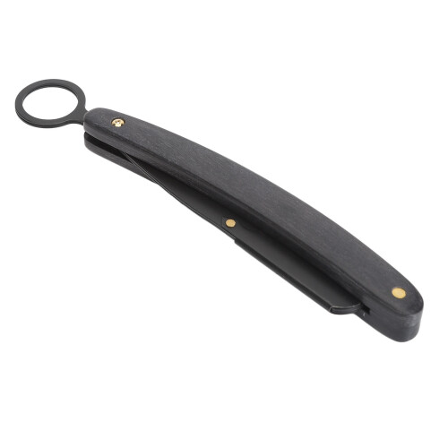 Foldable Wooden Handle Stainless Steel Beard Clipper