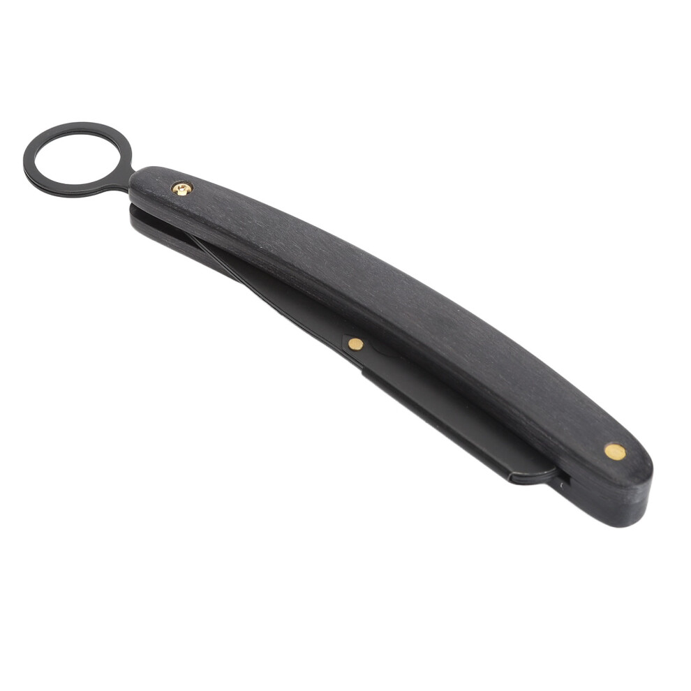 Foldable Beard Clipper Wooden Handle Stainless Steel Safety