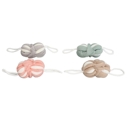 4Pcs Bath Mesh Pouf Shower Scrubbing Sponges 2