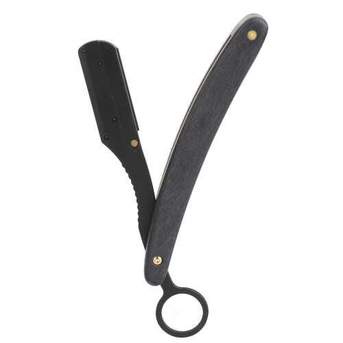 Foldable Wooden Handle Stainless Steel Beard Clipper 1