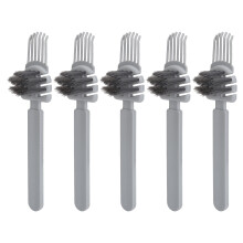 (Grey) 5x Kamm-Reinigungsbürste, langgriffig