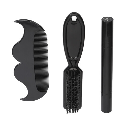 2-in-1 Bartstift 4 Spitzen schwitzfest schwarz 1
