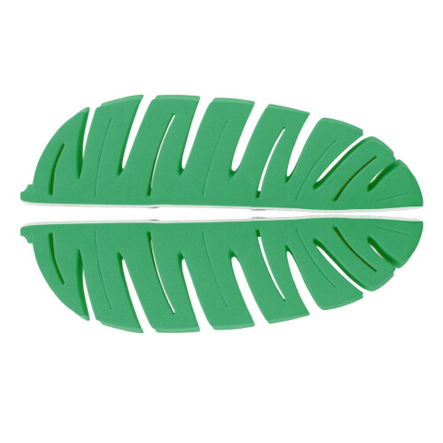 (Green) 2Pcs Leaf-Shaped Makeup Brush Drying Rack (Yellow) 2