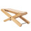 Sturdy Wooden Guitar Foot Rest, 3 Adjustable Heights, Foldable, Beech 8