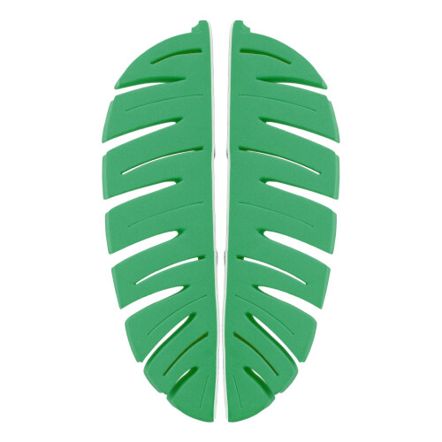 (Green) 2Pcs Leaf-Shaped Makeup Brush Drying Rack (Yellow) 1