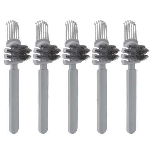 (Grey) 5x Kamm-Reinigungsbürste, langgriffig 1