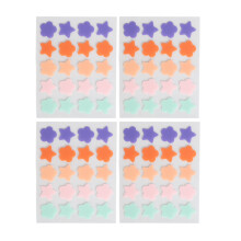 4x Akne-Pflaster Hydrokolloid wasserdicht Sternform