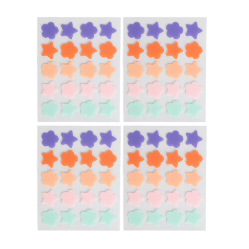 4x Akne-Pflaster Hydrokolloid wasserdicht Sternform