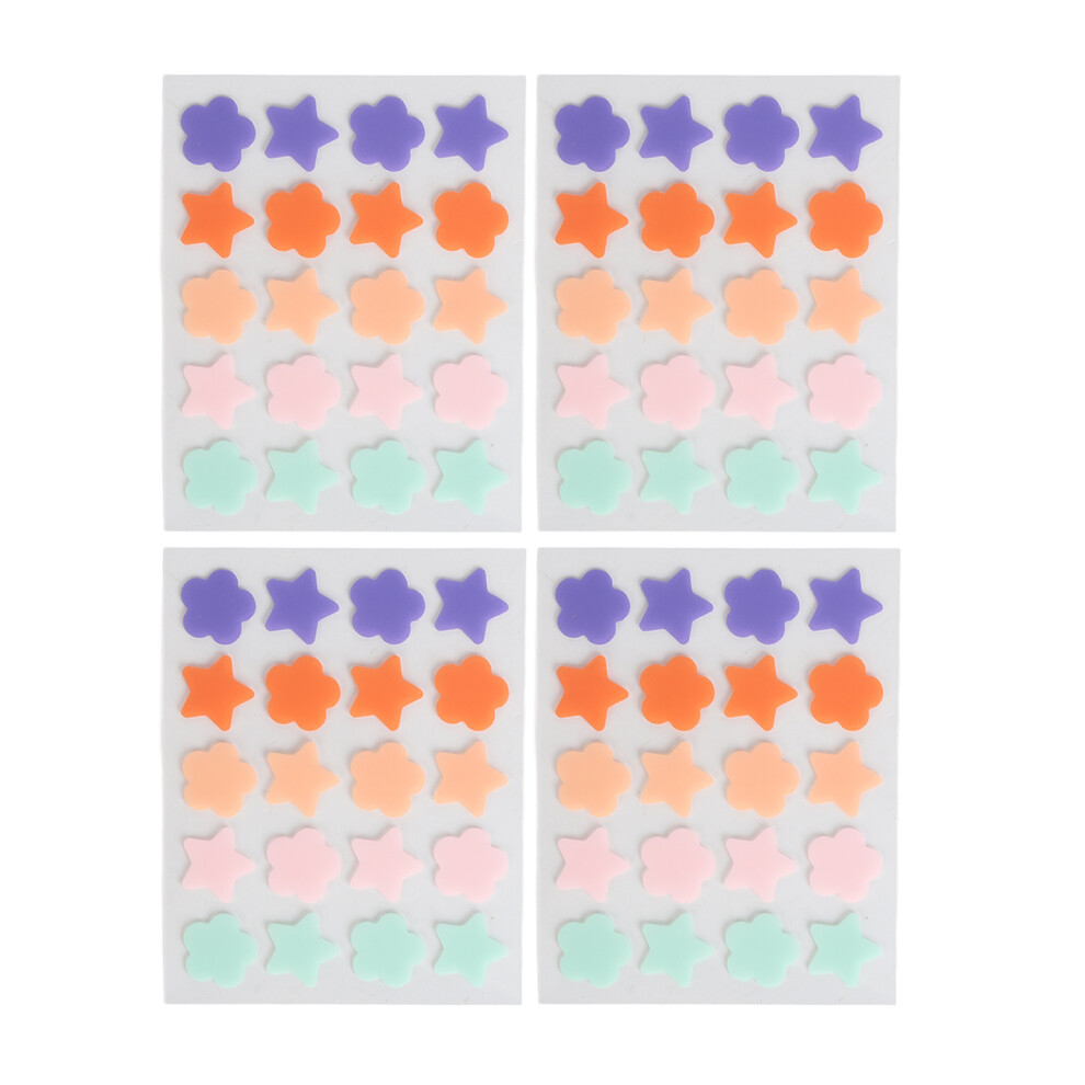 4 Sheets Hydrocolloid Pimple Patch Waterproof Star Shape Absorbing