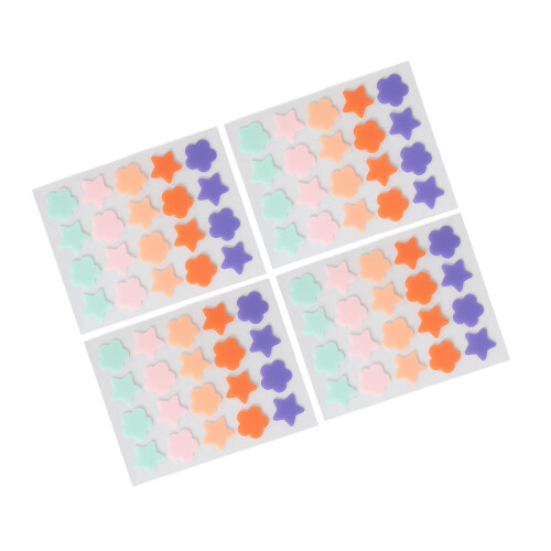 4x Akne-Pflaster Hydrokolloid wasserdicht Sternform 1
