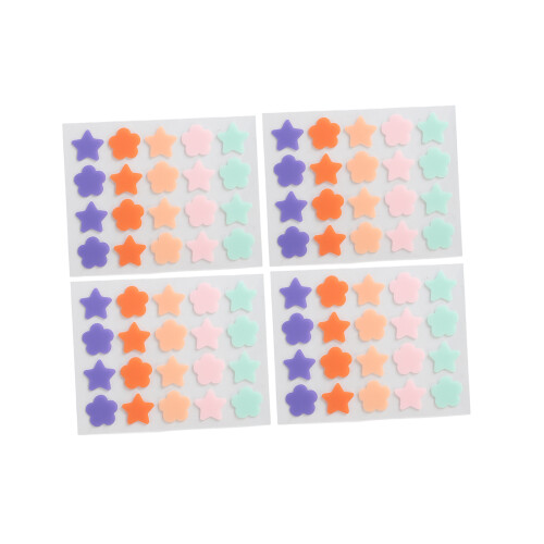 4x Akne-Pflaster Hydrokolloid wasserdicht Sternform 2