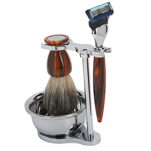 Herren-Grooming-Set mit Trimmer, Pinsel & Stand 1