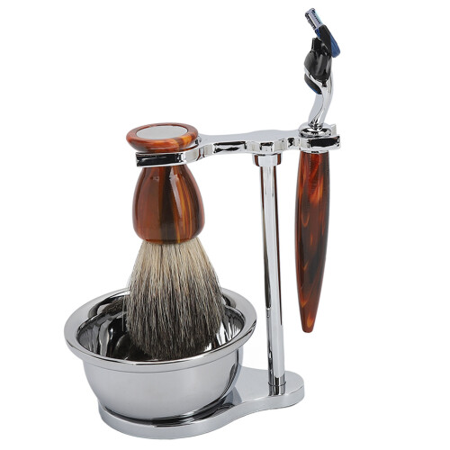 Herren-Grooming-Set mit Trimmer, Pinsel & Stand 2