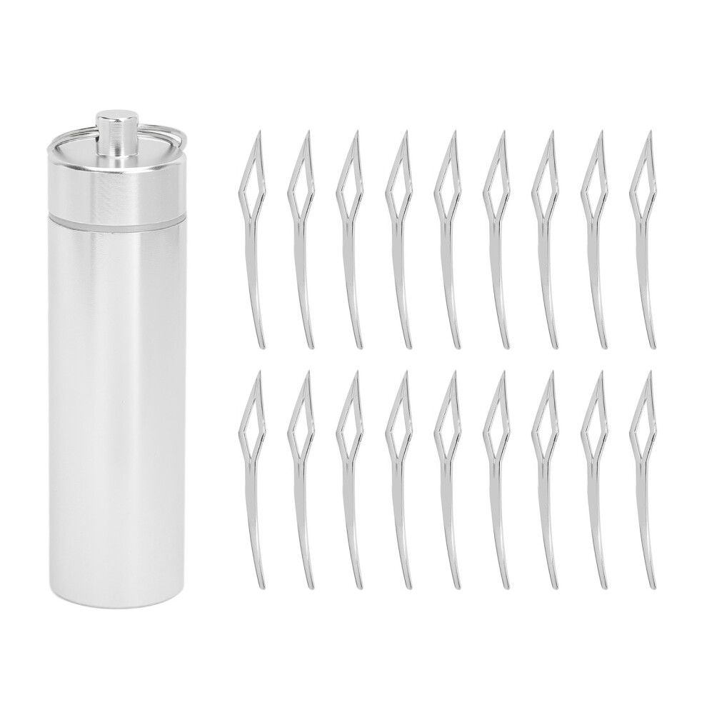 Unisex 18Pcs Rhombic Dreadlock Interlocking Tool Alloy